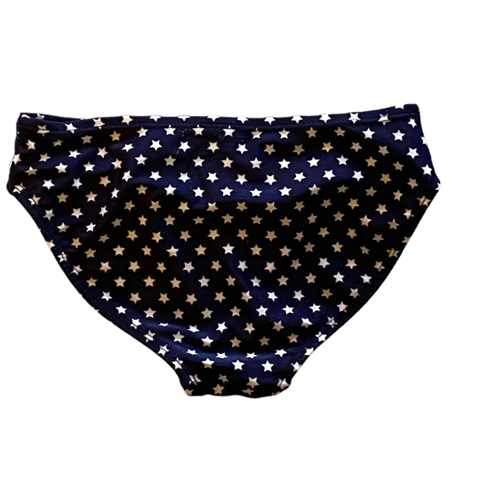 Cat & Jack Girls Blue White Star Swimsuit Bottom Size Small (6/6X)